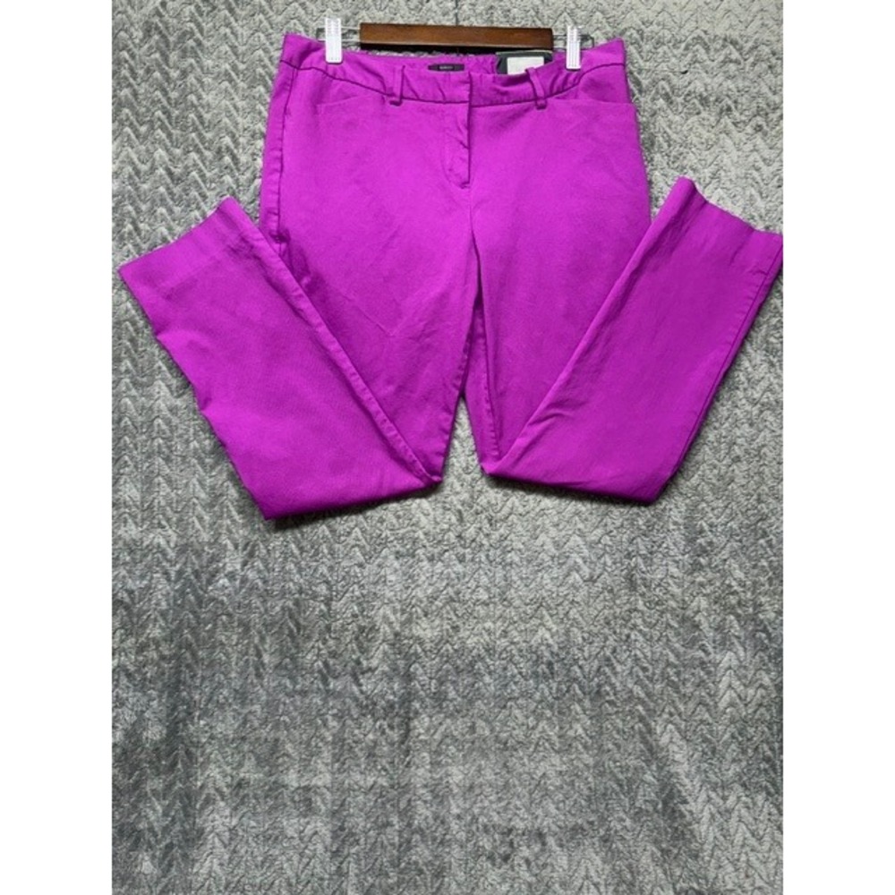 Worthington Slim Fit Trousers Magenta Purple Dress Pants Size 10 0708